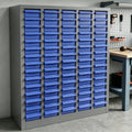 75 Drawer Parts Cabinet 26'X 9'X 36', Multi-Purpose Nut and Bolt Organizer with ABS Drawers, High Capacity Tool Storage Bolt Bin with Dividers and Labels for Workshop & Home Garage