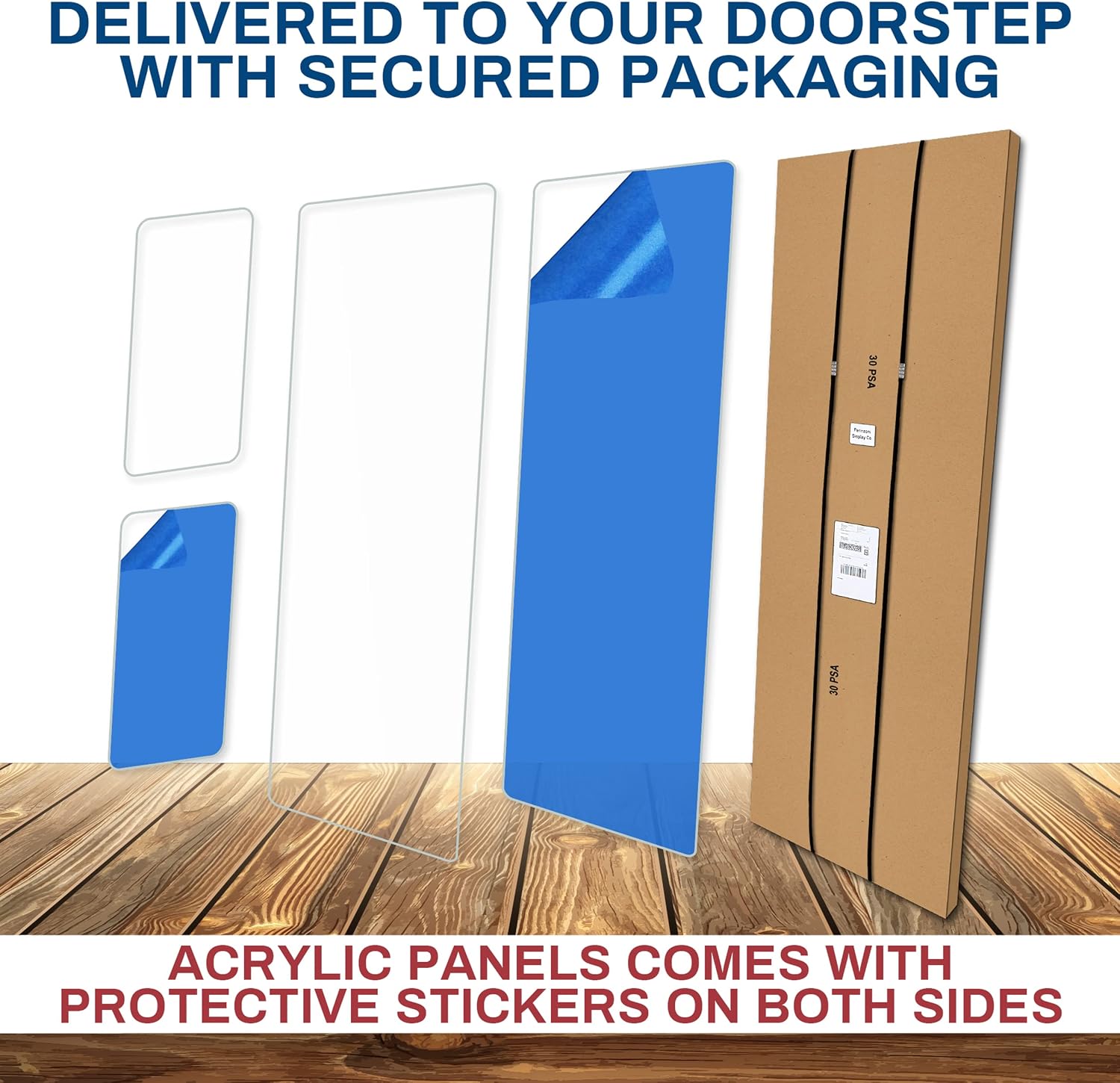 PENNZONI Drum Shield 6ft w/Deflectors & Chrome Hinges, Comes w/ 3 Drum Panels, 3 Deflectors, Chrome Hinges & Deflector Connectors, Premium Clear Acrylic Panels