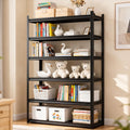 45' W*77' H Book Shelf，6 Tier Metal Wide Bookshelf，Heavy Duty Book Shelfs，Adjustable Shelving Unit，Tall Bookcase，Industrial Bookshelf for Living Room，Bedroom，Office and Library