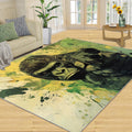 Gorillas Rug - 6x8 Rugs for Bedroom, Grunge Gorillas Area Rug, Chimpanzee Washable Rugs for Living Room, Non Slip Animal Indoor Carpet - Home Decor, Tropical Wildlife Gifts for Kids