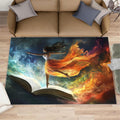6x8 Dancer Area Rug - Colorful Abstract Large Rugs for Living Room, Fantasy Oil Painting Carpet Area Rug for Girls Bedroom Kids Room Basement Office Classroom