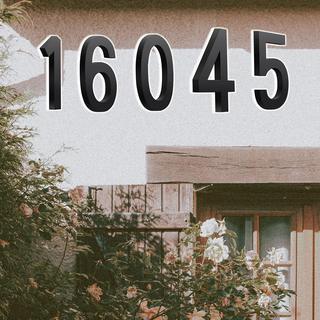 Personalised Backlit LED Address Number Plaques For Home, 18 Inch Illuminated Door Number Plaques For Wall, Customise Your House Numbers For Outside,W
