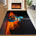 Guitar Kids Rugs - Cool Guitar Area Rug - Music Lover Print Rugs - Indoor Non Slip Carpet for Bedroom Living Room Band Studio 6x8ft