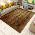 Vintage Sheet Music Rug Music Decor Large Area Rug 6x8ft Carpet Foldable and Soft Music Notes Washable Mats Rugs for Recording Studio Living Room Bedroom Home Decor Yoga Mat