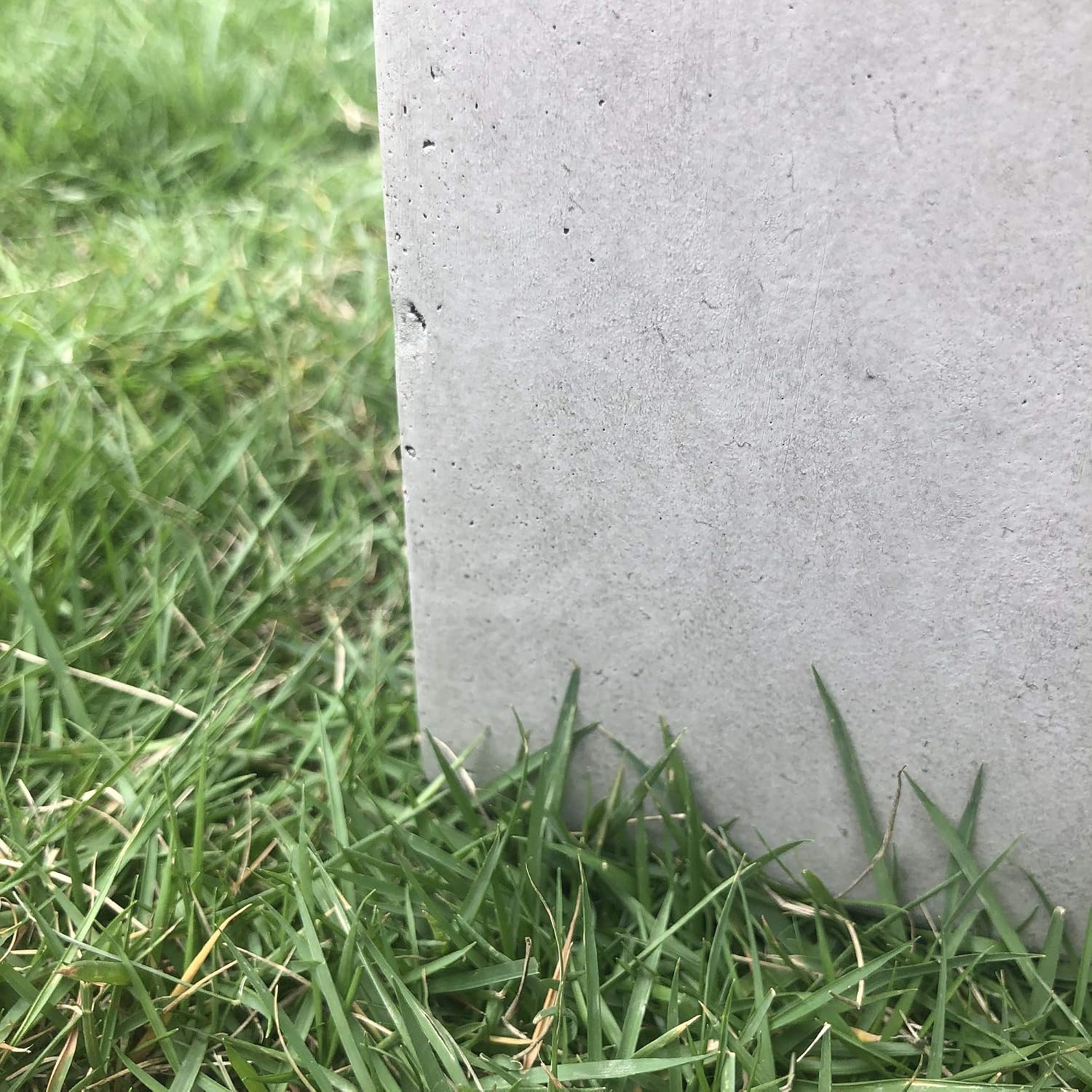Kante 27.6' H Tall Rectangular Concrete Planter, Modern Square Diameter Plant Pot with Drainage Hole and Rubber Plug for Indoor Outdoor Home Patio Garden, Weathered Concrete