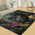 Cheetah Rug, Tropical Rainforest Rugs for Bedroom 6x8 Rug, Leopard Area Rug, Rugs for Living Room, Non Slip Washable Carpet for Kids Room Home Decor