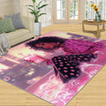 African American Woman Rug - 6x8 Rug, Fashion Woman Area Rugs for Bedroom, Exquisite Girl Rugs for Living Room, Makeup Washable Mat, Afro Carpet, Afro Girl Home Decor & Gifts