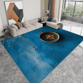 Area Rug 5 x 7 ft for Living Room, Nautical Theme Washable Non-Slip Rug - Shabby Compass Low-Pile Print Carpet for Bedroom Dinning Room Entrance Farmhouse Indoor Home Decor