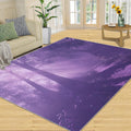 Forest Rugs for Bedroom - 6x8 Rug, Purple Forest Area Rugs for Living Room, Woodland Carpet, Landscape Washable Mat, Landscape Home Decor & Gifts