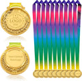 Aizza Beata 10 PCS - Personalized Medals Bulk - Design Your Own Award Medals for Competition, Sports, Party Favors,1st 2nd 3rd Place Medals, Blank Medals, Custom Medals for Awards Bulk