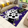 Movie Theater Decor Living Room Area Rug,6x8ft,Home Theater Floor Mat with Cinema Sign Design, Non-Slip Area Carpet Ideal for Bedroom, Kitchen, Hallway