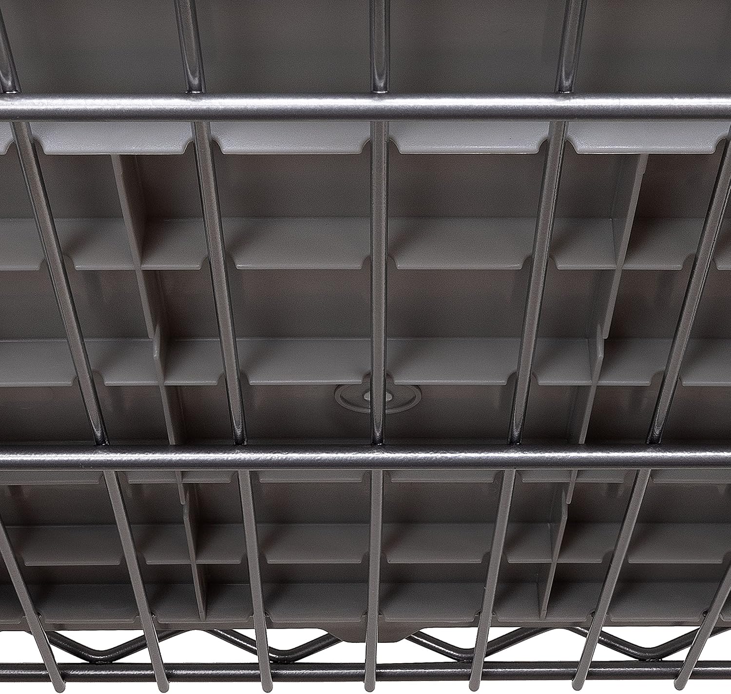 Seville Classics Heavy Duty NSF Bin Rack Solid Steel Wire Shelving Storage Unit, Patented Organizer for Garage, Warehouse, Office, Restaurant, Classroom, Kitchen, Gray, Includes 16 Bins