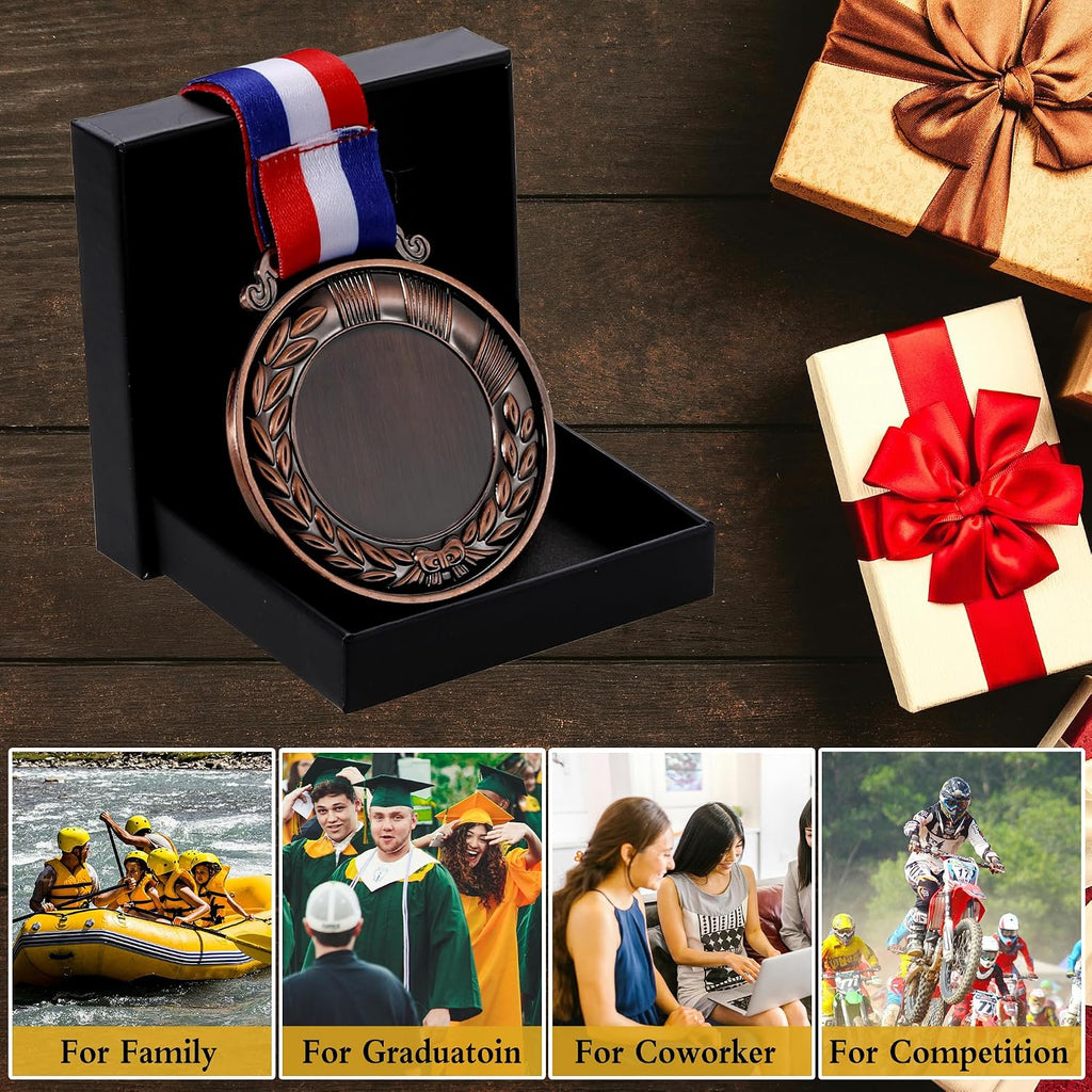 10PCS Custom Medals for Awards, Bulk Personalized Medals Design Your Own Award Medals, Wholesale Customized Family Outdoor Events School Awards for Sports Marathon Competitions Office Medals