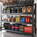 Garage Shelving 70.87' Wide Heavy Duty Storage Shelves Units and Storage,Metal Shelving Adjustable Shelves,Steel Garage Storage Rack,Industrial Utility Shelf Organization for Kitchen,Pantry