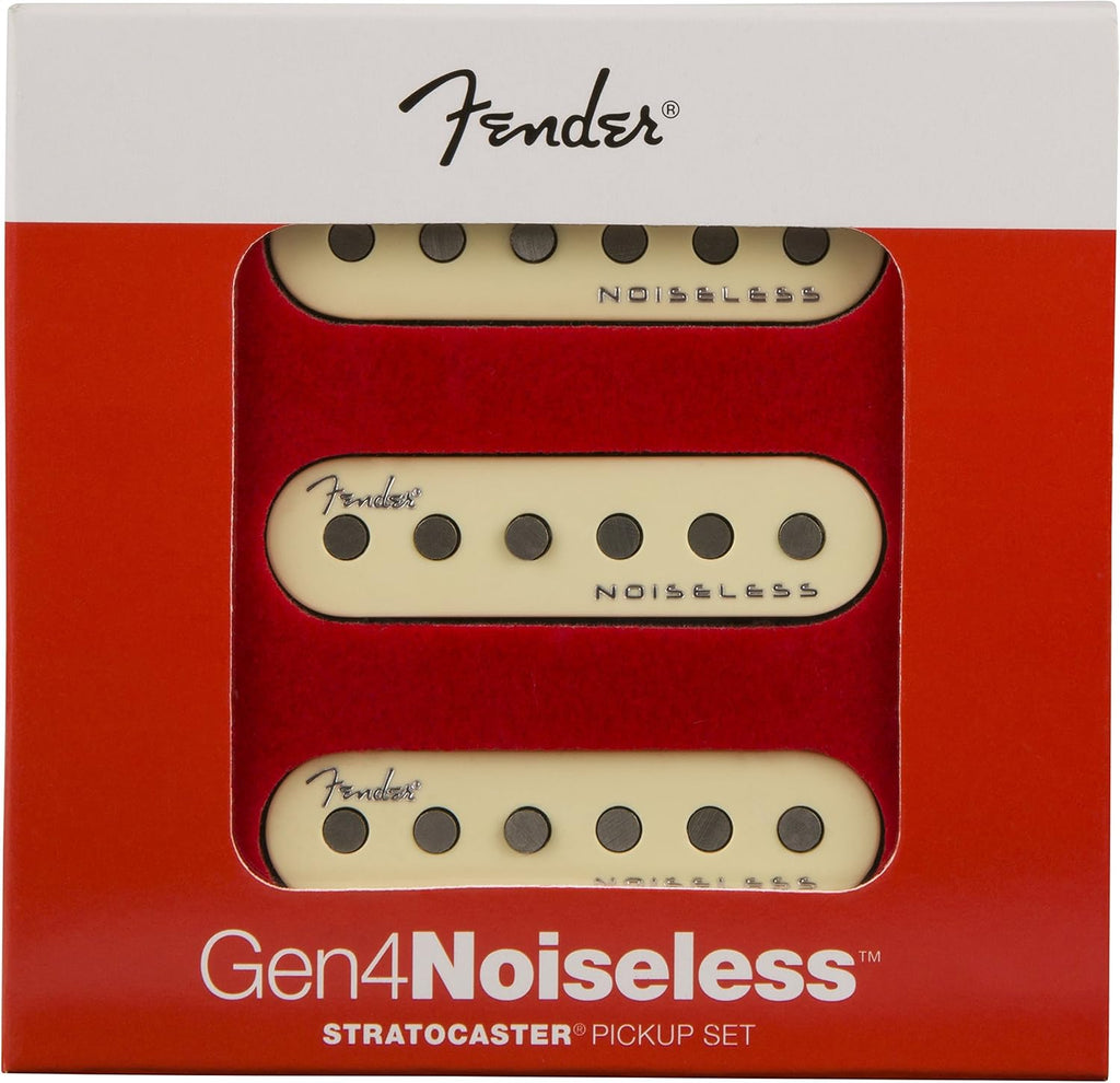 Fender Generation 4 Noiseless Stratocaster Single-Coil Pickups - Set of 3, Vintage White