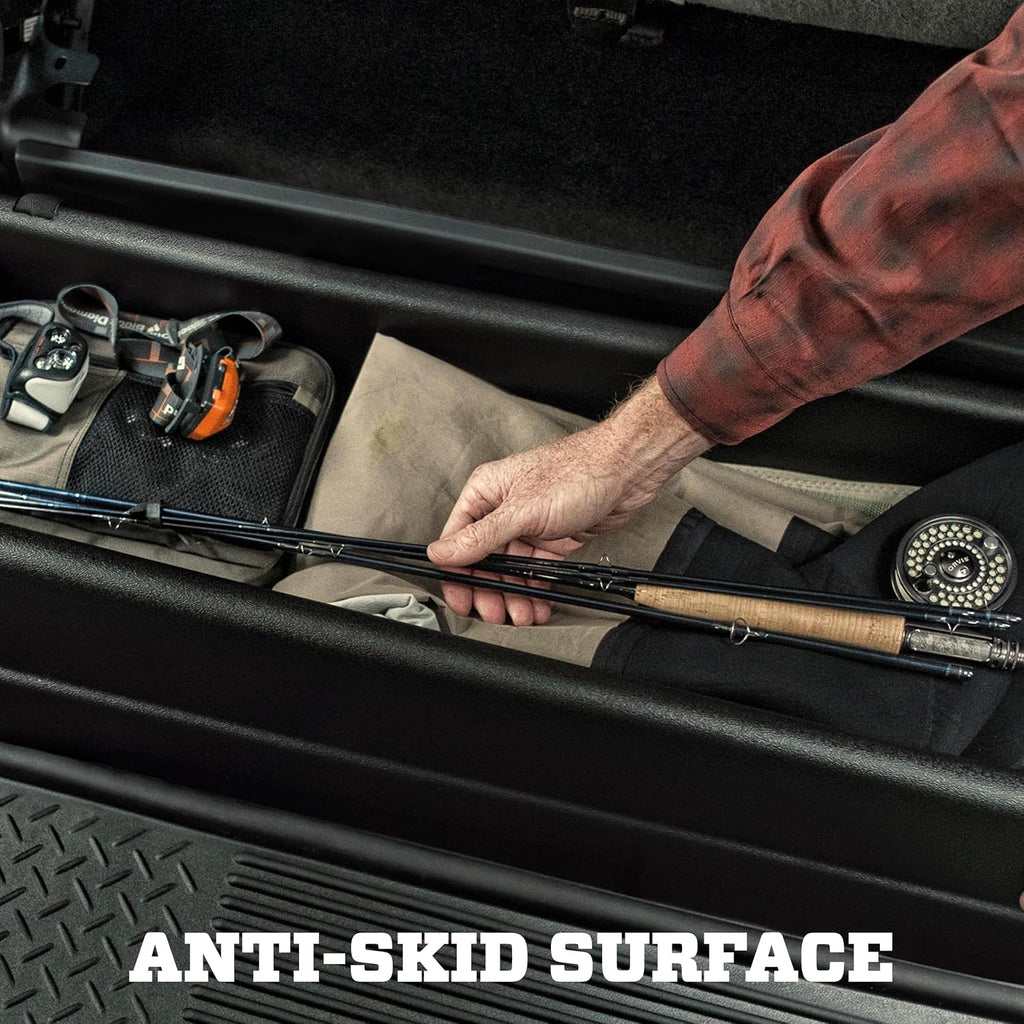 Husky Liners Gearbox - Under Seat Storage Box | 2014-2021 Toyota Tundra Double Cab (w/Out Factory JBL Audio System) - Under Seat Storage Box - Black, 1 Pc. | 09511