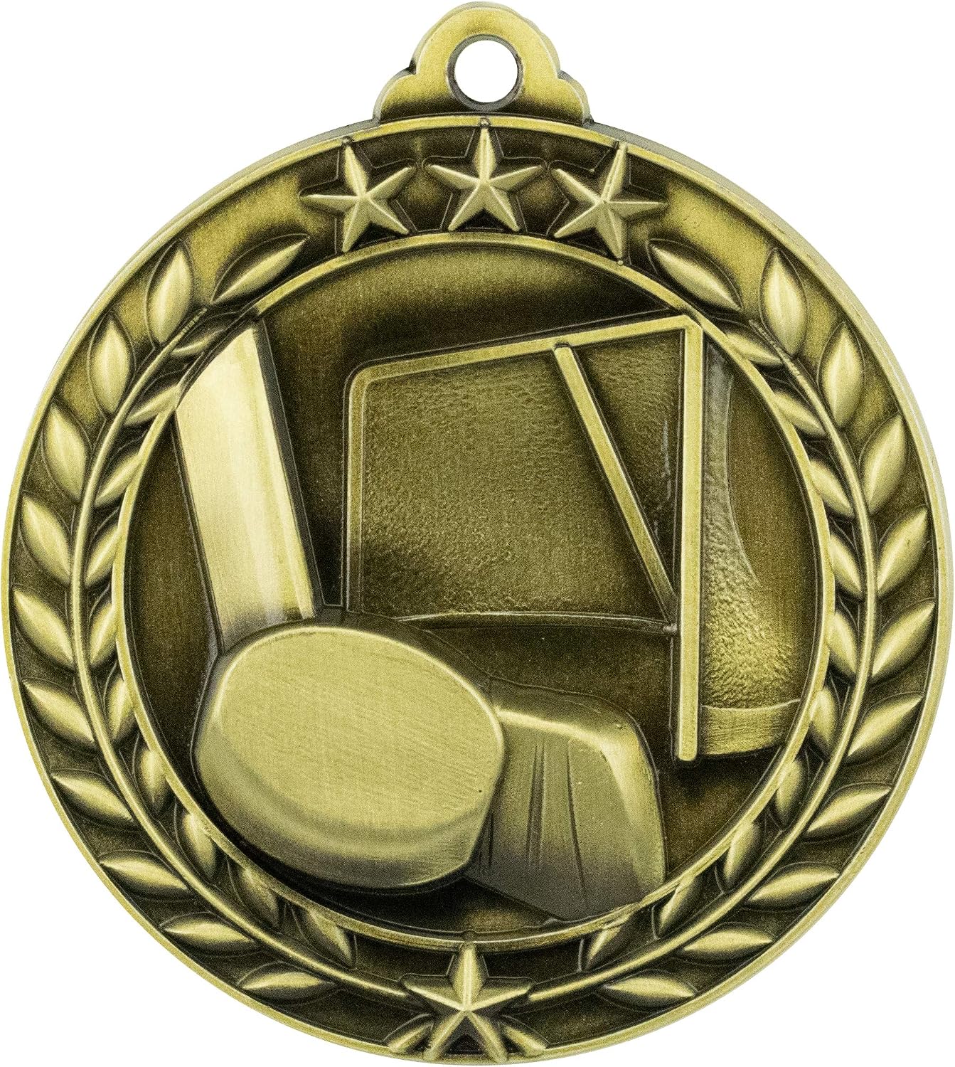 Express Medals Various Styles 1 to 50 Pack of Engraved Gold Ice Hockey Medals Trophy Award with Neck Ribbon Medal Trophies Gift Prize Custom