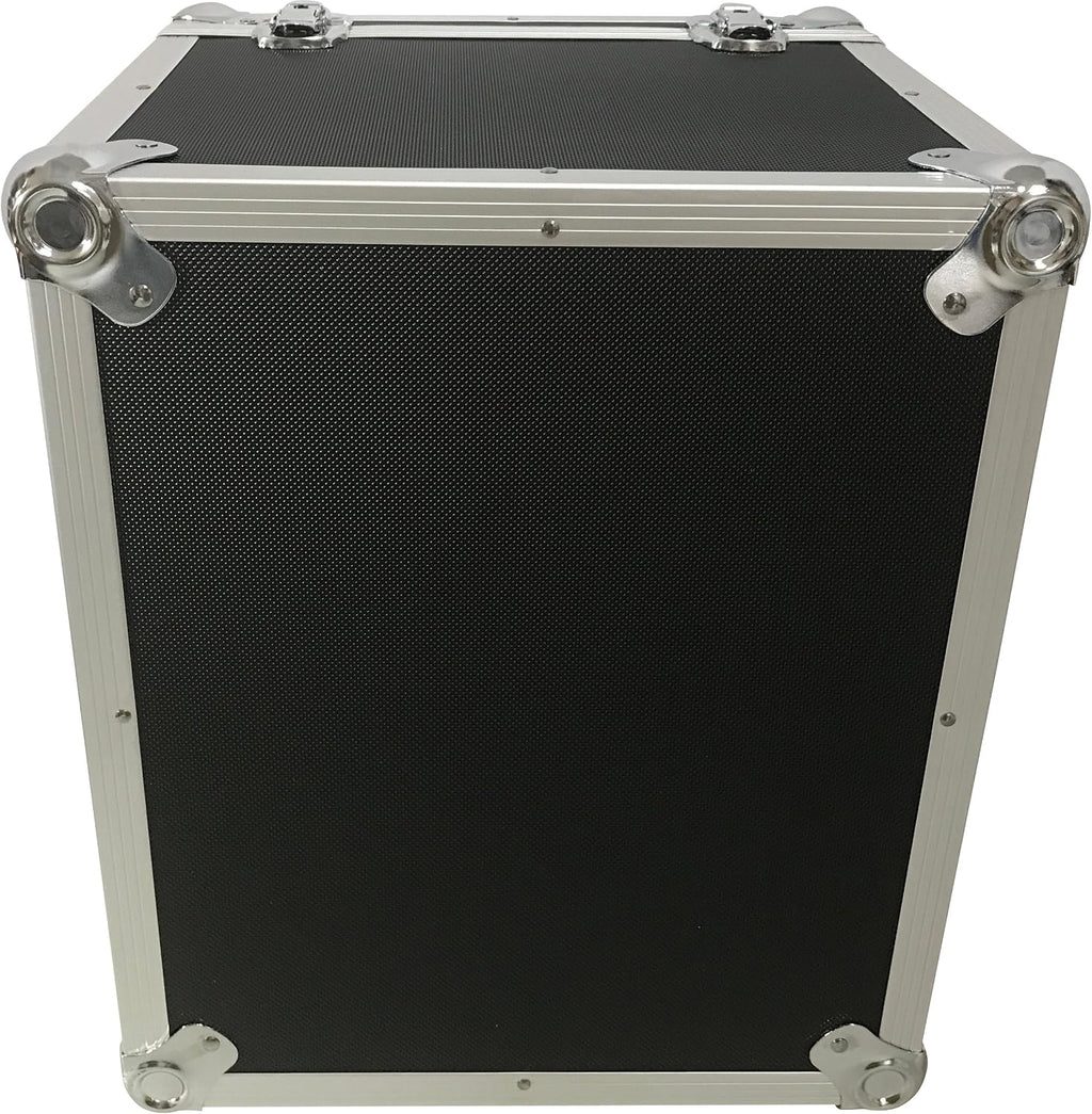 CheckOutStore (1) Aluminum Heavy Duty 12' LP Vinyl Record Album Storage Box (Black/Holds 125 Records)