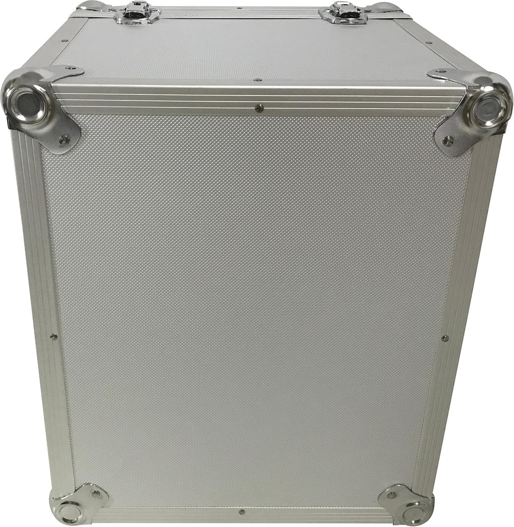 CheckOutStore (1) Aluminum Heavy Duty 12' LP Vinyl Record Album Storage Box (Silver/Holds 125 Records)